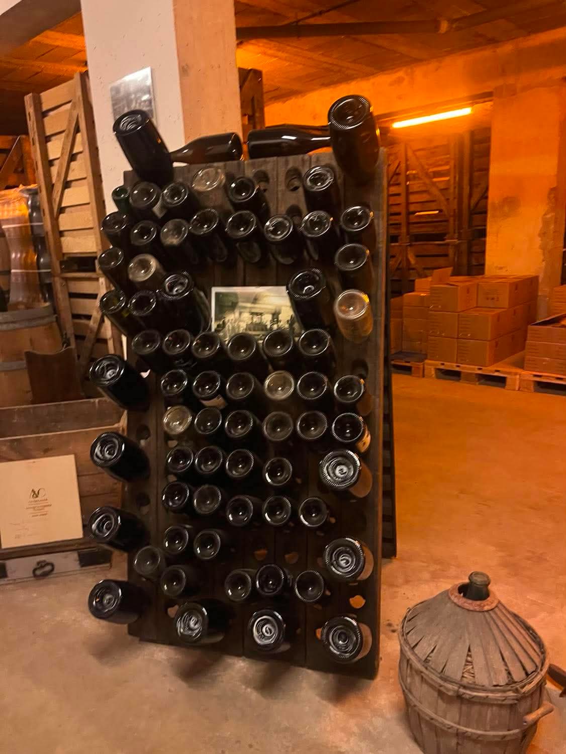 Gamle champagneflasker i A&C Toullecs dybe kælder